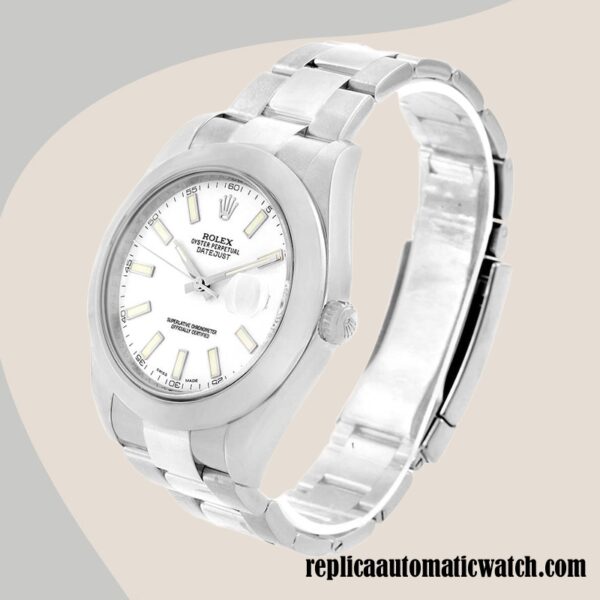 replica automatic Rolex Datejust 116300WSO Rolex Calibre 2836/2813 Men's Hands and Markers - Image 3