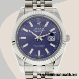 replica automatic Rolex Datejust 116334BLSJ Men's Rolex Calibre 2836/2813 Blue Dial Hands and Markers