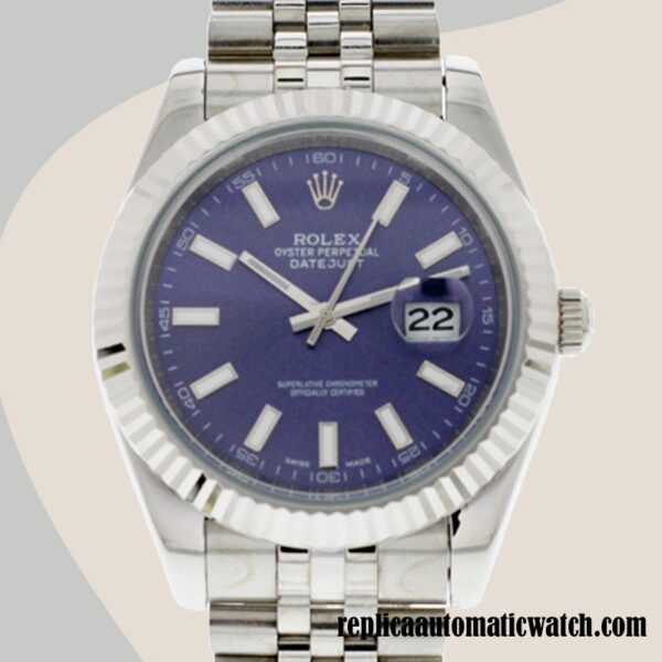 replica automatic Rolex Datejust 116334BLSJ Men's Rolex Calibre 2836/2813 Blue Dial Hands and Markers