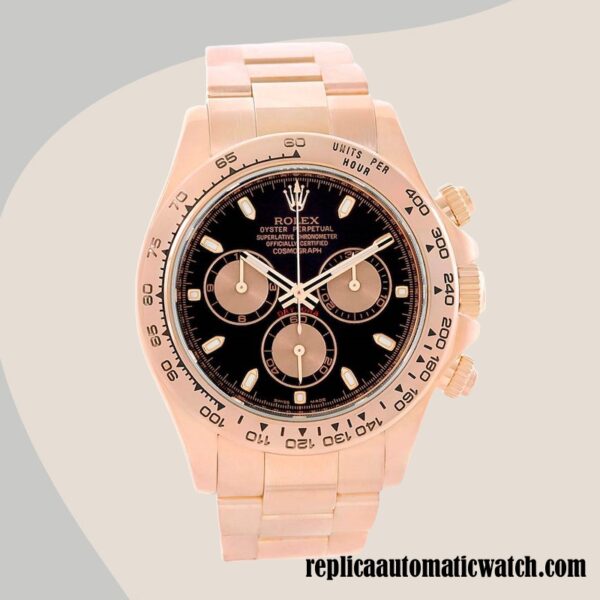 replica automatic Rolex Daytona Rolex Calibre 7750/Mingzhu Engine m116505-0008 Men's Rose Gold-tone 16mm - Image 2