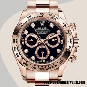 replica automatic Rolex Daytona Men's m116505-0015 Rolex Calibre 4130/7750/Mingzhu Engine Black Dial