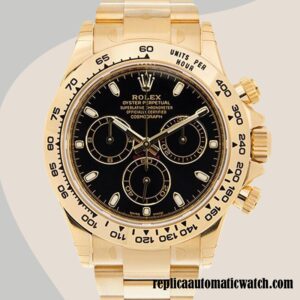 replica automatic Rolex Daytona Men's 116508BKSO Rolex Calibre 7750/Mingzhu Engine Gold-tone Automatic