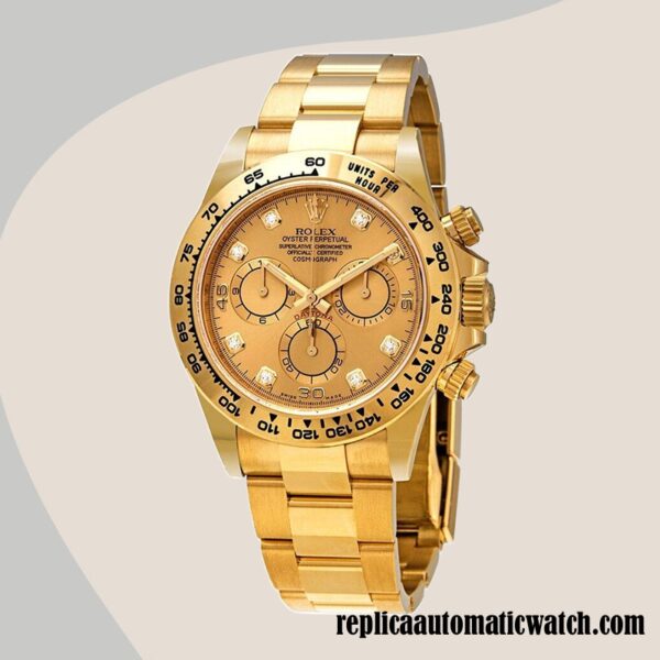 replica automatic Rolex Daytona Rolex Calibre 7750/Mingzhu Engine 116508GLDO Men's Hands Gold-tone - Image 2