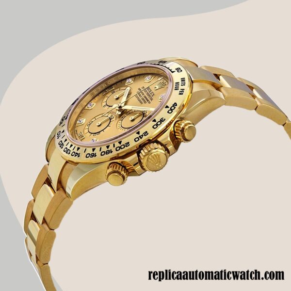 replica automatic Rolex Daytona Rolex Calibre 7750/Mingzhu Engine 116508GLDO Men's Hands Gold-tone - Image 3