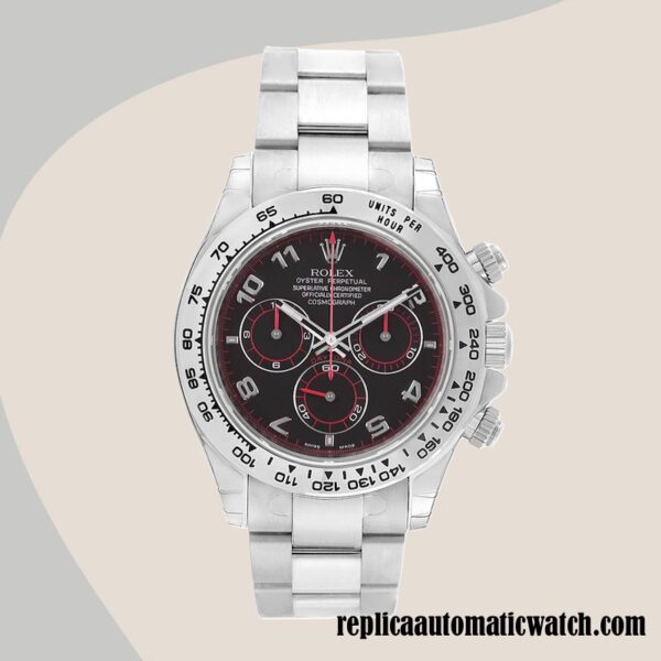 replica automatic Rolex Daytona 116509-78599 Rolex Calibre 4130/7750/Mingzhu Engine Men's Silver-tone - Image 2