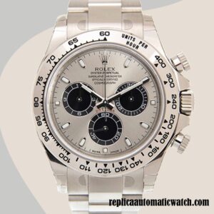 replica automatic Rolex Daytona Rolex Calibre 4130/7750/Mingzhu Engine m116509-0072 Men's Silver-tone Gray Dial
