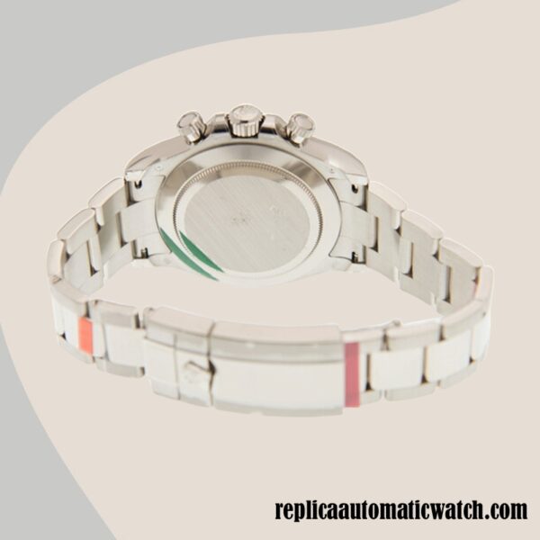 replica automatic Rolex Daytona Rolex Calibre 4130/7750/Mingzhu Engine m116509-0072 Men's Silver-tone Gray Dial - Image 4