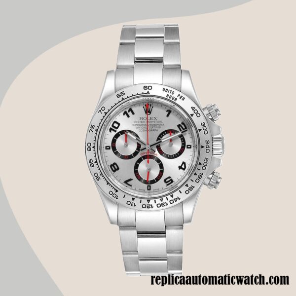 replica automatic Rolex Daytona Men's 116509SAO Rolex Calibre 7750/Mingzhu Engine Silver Dial Hands and Markers - Image 2