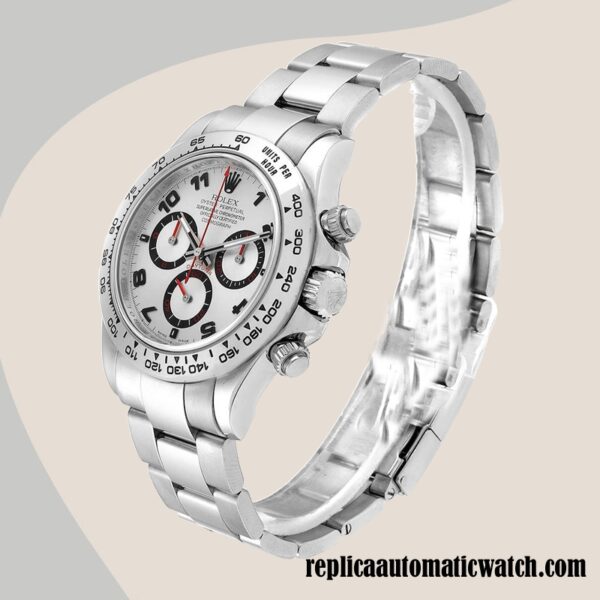 replica automatic Rolex Daytona Men's 116509SAO Rolex Calibre 7750/Mingzhu Engine Silver Dial Hands and Markers - Image 3