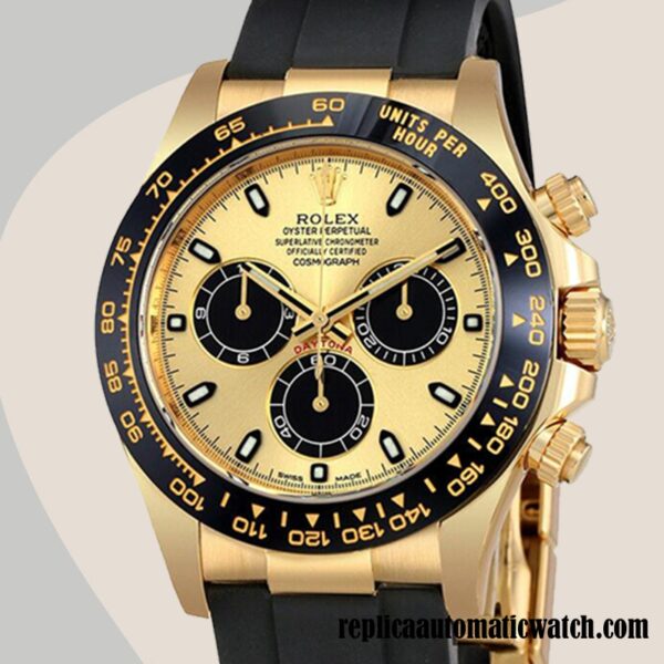 replica automatic Rolex Daytona 116518CBKSR Rolex Calibre 7750/Mingzhu Engine Men's Black Dial 15mm