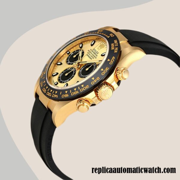 replica automatic Rolex Daytona 116518CBKSR Rolex Calibre 7750/Mingzhu Engine Men's Black Dial 15mm - Image 3