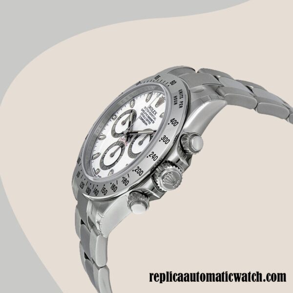 replica automatic Rolex Daytona 116520-WSO Rolex Calibre 7750/Mingzhu Engine Men's Silver-tone - Image 3