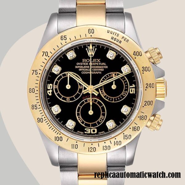 replica automatic Rolex Daytona Rolex Calibre 7750/Mingzhu Engine 116523BKDO Men's Black Dial