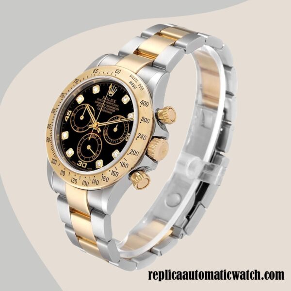 replica automatic Rolex Daytona Rolex Calibre 7750/Mingzhu Engine 116523BKDO Men's Black Dial - Image 3