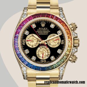 replica automatic Rolex Daytona Rolex Calibre 7750/Mingzhu Engine 116598RBOW Men's Black Dial