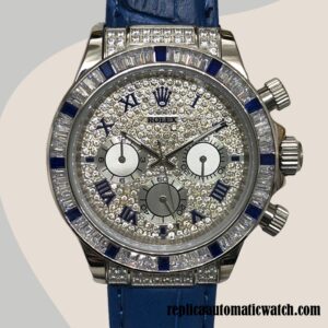 replica automatic Rolex Daytona Men's Rolex Calibre 7750/Mingzhu Engine 116599-12SA Blue 15mm