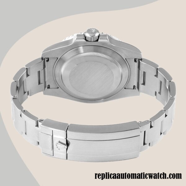 replica automatic Rolex Submariner 116610LV Rolex Calibre 2836/2813 Men's Hands and Markers Silver-tone - Image 4