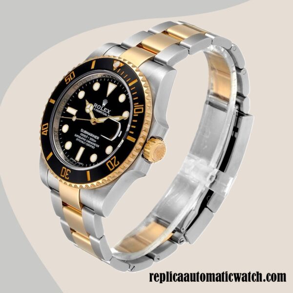 replica automatic Rolex Submariner Men's Rolex Calibre 2836/2813 116613-LN-97203 16mm Two-tone - Image 3