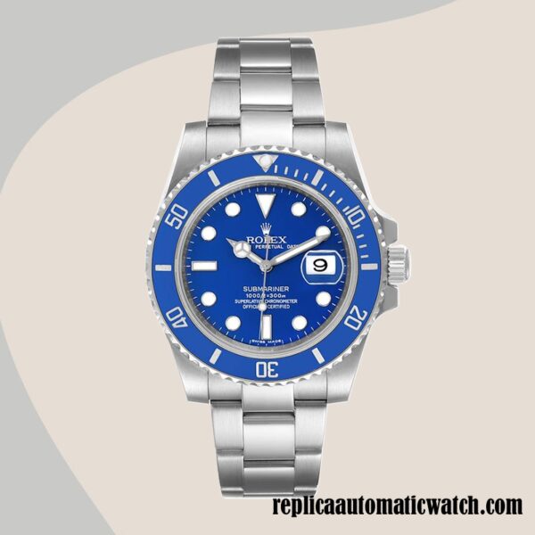 replica automatic Rolex Submariner 116619LB-97209 Rolex Calibre 2836/2813 Men's Silver-tone Automatic - Image 2