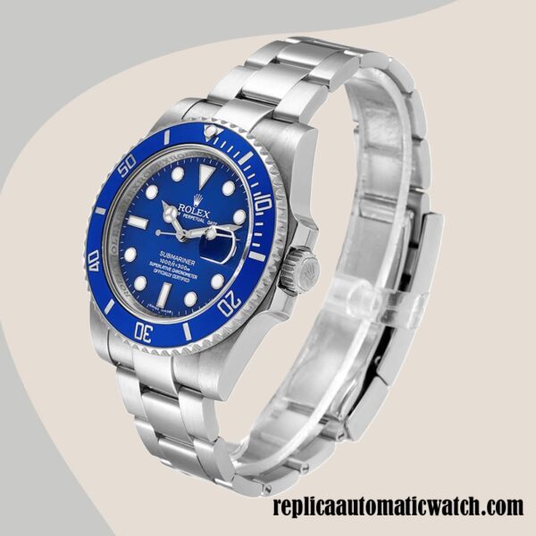 replica automatic Rolex Submariner 116619LB-97209 Rolex Calibre 2836/2813 Men's Silver-tone Automatic - Image 3