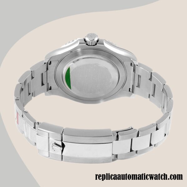 replica automatic Rolex Yacht-master 116622BLSO Rolex Calibre 2836/2813 Men's Silver-tone Blue Dial - Image 4