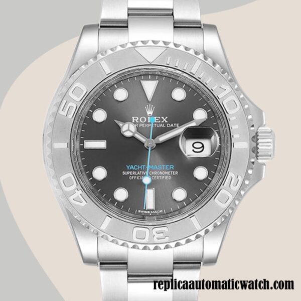 replica automatic Rolex Yacht-master 116622GYSO Men's Rolex Calibre 2836/2813 Silver-tone 15mm