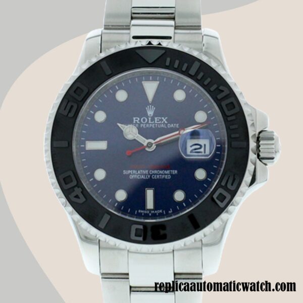 replica automatic Rolex Yacht-master Men's Rolex Calibre 2836/2813 116622LN Silver-tone