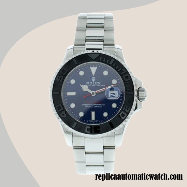 replica automatic Rolex Yacht-master Men's Rolex Calibre 2836/2813 116622LN Silver-tone - Image 2