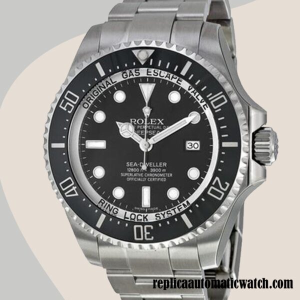 replica automatic Rolex Sea-Dweller Deepsea 116660-98210 Men's Rolex Calibre 2836/2813 Hands and Markers 18mm