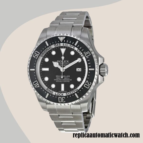 replica automatic Rolex Sea-Dweller Deepsea 116660-98210 Men's Rolex Calibre 2836/2813 Hands and Markers 18mm - Image 2