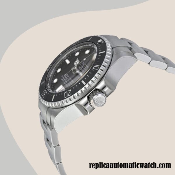 replica automatic Rolex Sea-Dweller Deepsea 116660-98210 Men's Rolex Calibre 2836/2813 Hands and Markers 18mm - Image 3