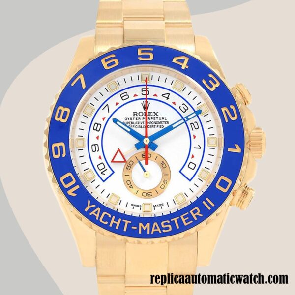 replica automatic Rolex Yacht-master Rolex Calibre 2836/2813 Men's 116688WSO Gold-tone White Dial
