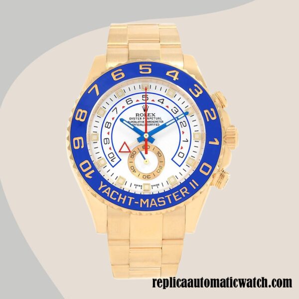 replica automatic Rolex Yacht-master Rolex Calibre 2836/2813 Men's 116688WSO Gold-tone White Dial - Image 2