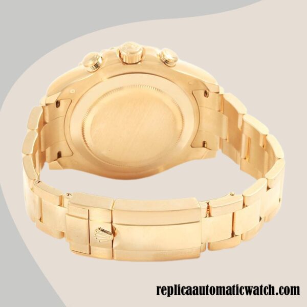 replica automatic Rolex Yacht-master Rolex Calibre 2836/2813 Men's 116688WSO Gold-tone White Dial - Image 4