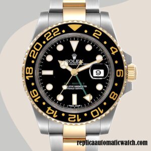 replica automatic Rolex Gmt Master 16713BKSO-1 Men's Asian Movement Automatic Hands and Markers