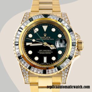 replica automatic Rolex GMT-Master II Men's Rolex Calibre 2813 116758 Hands and Markers
