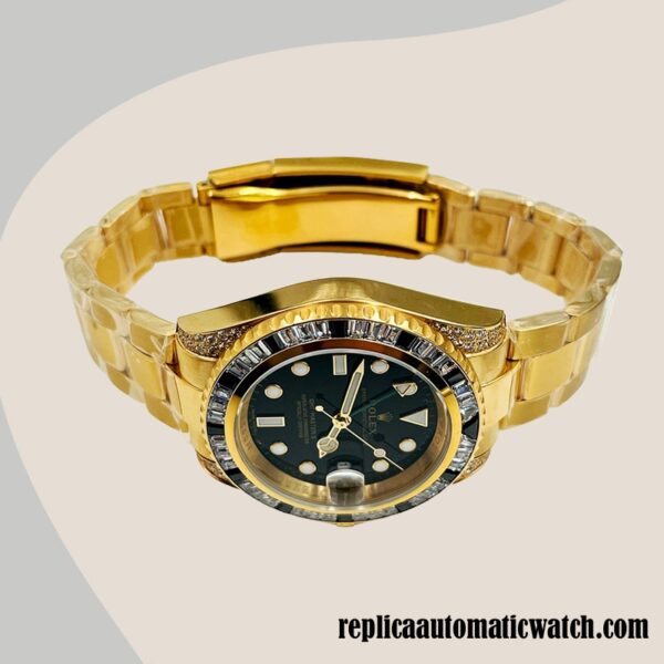 replica automatic Rolex GMT-Master II Men's Rolex Calibre 2813 116758 Hands and Markers - Image 3