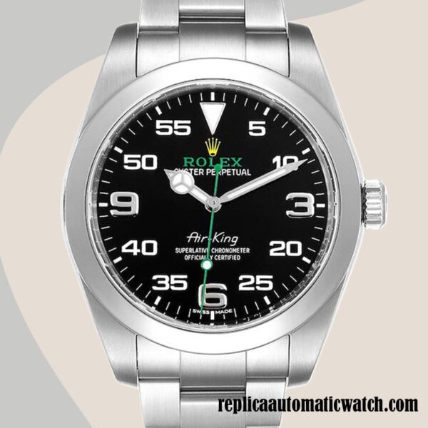 replica automatic Rolex Air-king m116900-0001 Rolex Calibre 2813 Men's Black Dial