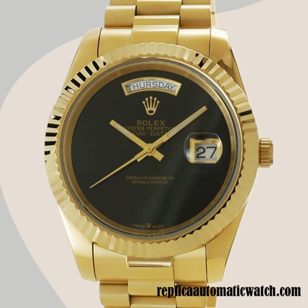 replica automatic Rolex Day-date Men's Rolex Calibre 2836/2813 118208 Gold-tone 12mm