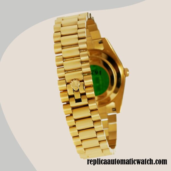 replica automatic Rolex Day-date Men's Rolex Calibre 2836/2813 118208 Gold-tone 12mm - Image 4
