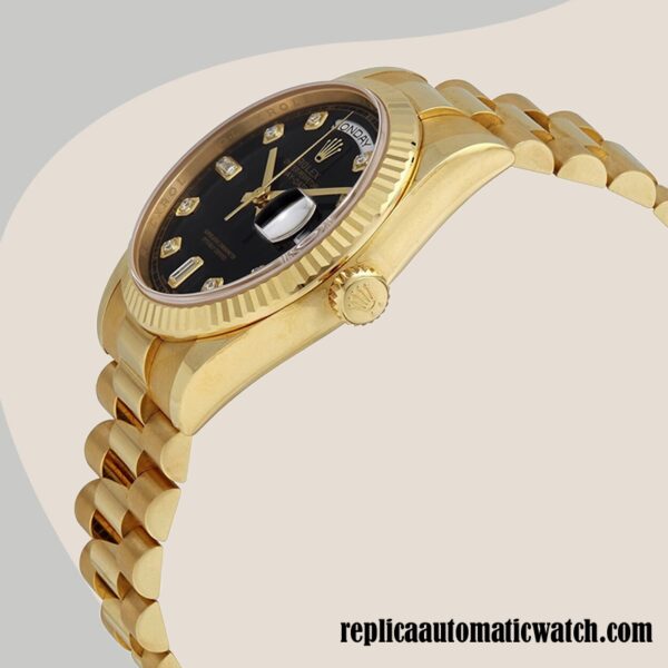 replica automatic Rolex Day-Date 118238BKDP Rolex Calibre 2836/2813 Men's Gold-tone Automatic - Image 3