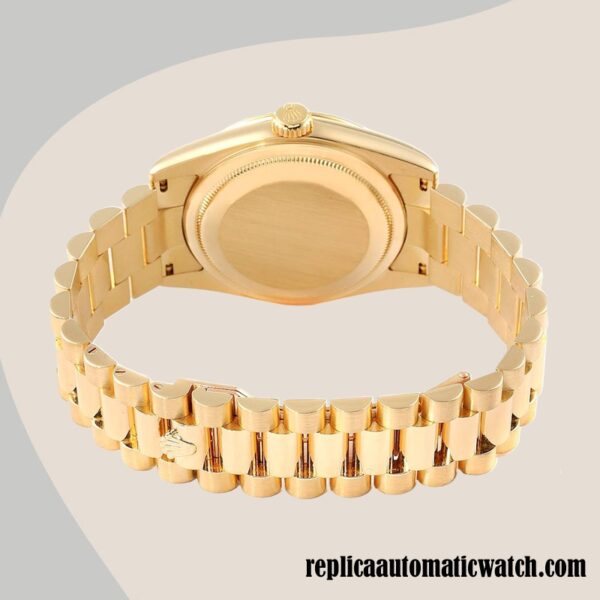 replica automatic Rolex Day-Date Men's 118238BKSP Rolex Calibre 2836/2813 Gold-tone 12mm - Image 4