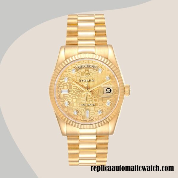 replica automatic Rolex Day-Date Rolex Calibre 2836/2813 Men's 118238CJDP 12mm - Image 2
