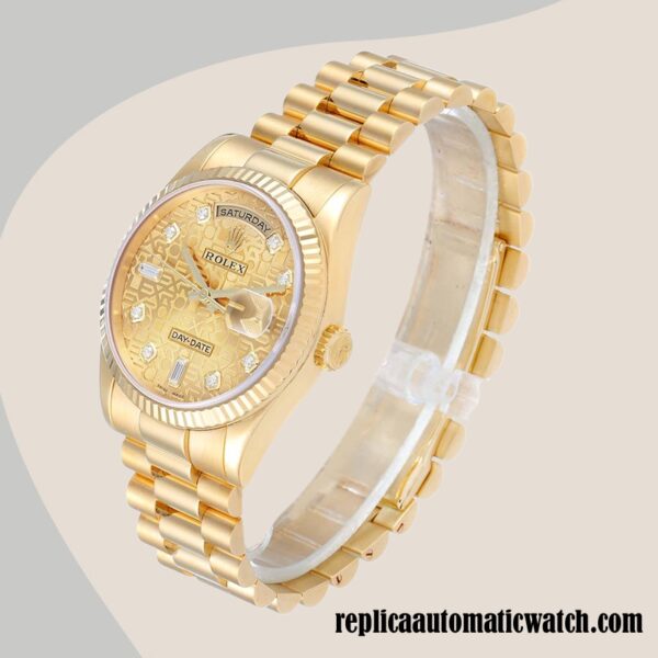 replica automatic Rolex Day-Date Rolex Calibre 2836/2813 Men's 118238CJDP 12mm - Image 3