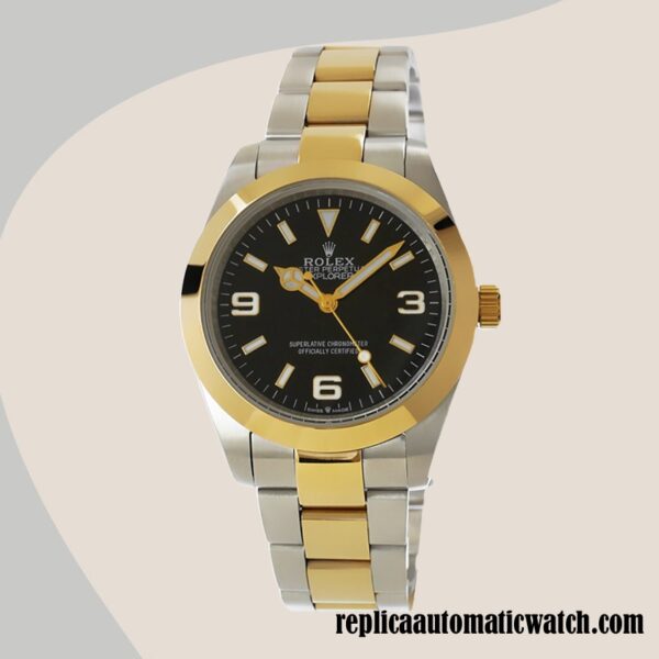 replica automatic Rolex Explorer Men's Rolex Calibre 2836/2813 m124273-0001 Two-tone - Image 2
