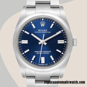 replica automatic Rolex Oyster Perpetual m124300-0003 Unisex Rolex Calibre 2836/2813 Silver-tone Around 15mm