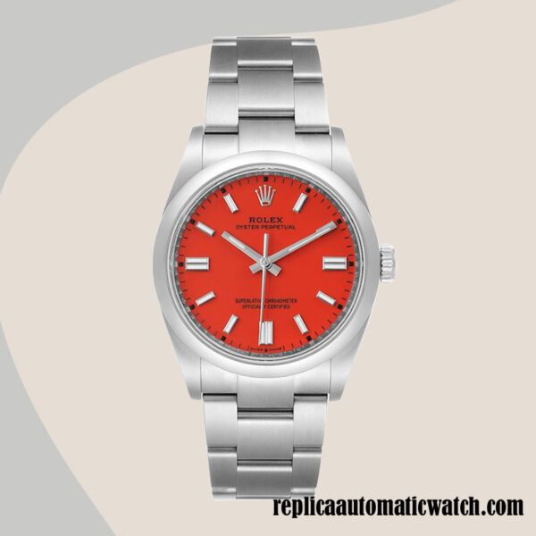 replica automatic Rolex Oyster Perpetual m124300-0007 Rolex Calibre 2836/2813 Unisex Hands and Markers - Image 2