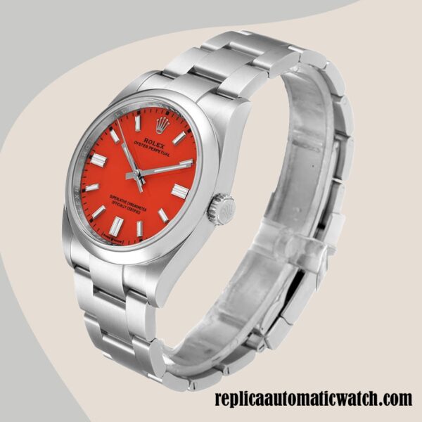 replica automatic Rolex Oyster Perpetual m124300-0007 Rolex Calibre 2836/2813 Unisex Hands and Markers - Image 3