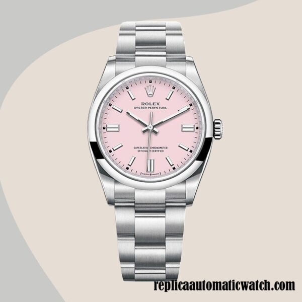 replica automatic Rolex Oyster Perpetual Unisex Rolex Calibre 2836/2813 m126000-0008 Silver-tone Around 12mm - Image 2