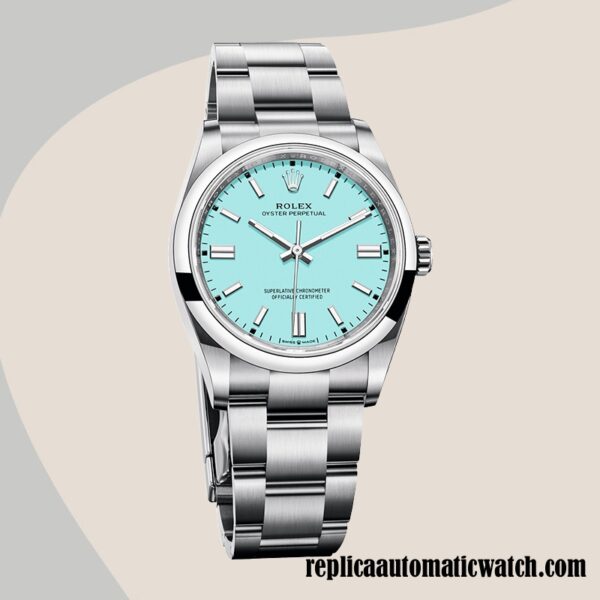 replica automatic Rolex Oyster Perpetual Rolex Calibre 2836/2813 Unisex m126000-0006 Automatic Silver-tone - Image 2
